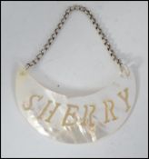 A contemporary mother of pearl ' sherry