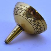 A 17th century silver gilt perfume funne