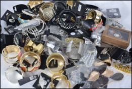 A collection of costume jewellery being