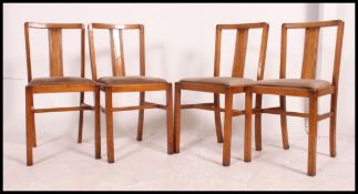 A set of 1940's Art Deco style dining ch
