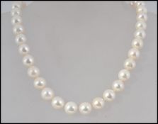 A fine cultured pearl necklace, circa 20