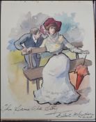 A fascinating Edwardian large autograph album filled with poems and some lovely illustrations.