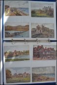 A R QUINTON; postcards. Album with colle