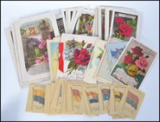 A collection of early 20th century postcards,
