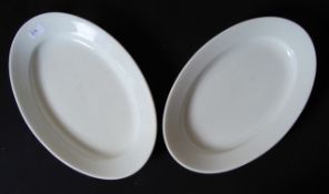 THIRD REICH MEAT PLATES; A pair of rare