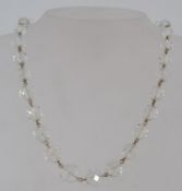 A vintage 1950s faceted rolled gold link