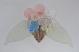 A vintage large lucite spray brooch pin