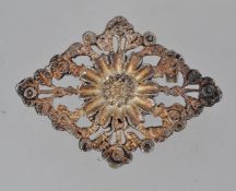 A vintage silver Art Nouveau brooch deco