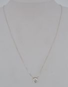 A 925 italian silver pendant snake chain