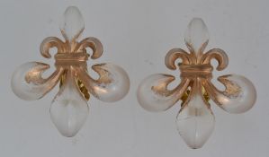 A vintage pair of German lucite opaque e
