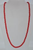 A vintage twisted possibley red coral be