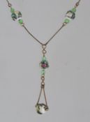 A vintage Venetian glass bead necklace s