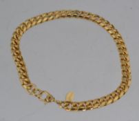 A good Monet curb chain bracelet. Signed
