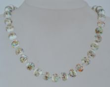 A vintage Venetian glass bead necklace s