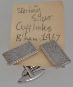 A pair of vintage hallmarked 925 silver