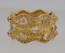 A designer hallmarked 925 silver and ver