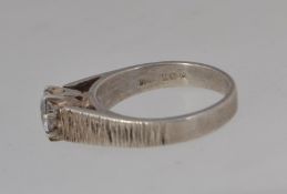 A vintage silver hallmarked ring with ce