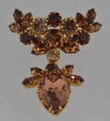 A vintage signed yellow metal Austrian c