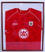 BRISTOL CITY: An original 2004/5 Bristol City Football Club framed and glazed fully signed team