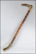 A 15ct gold Victorian bamboo riding crop.