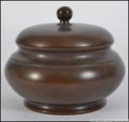 A good Japanese bronze censer bearing marks to the base