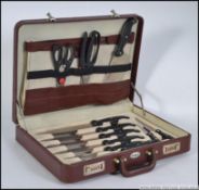 A cased Chefs Knife set.