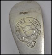 An Elkington silver plate and glass bowl match strike and ash tray combination,