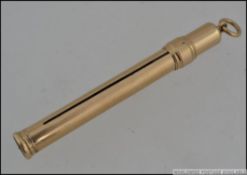 A hallmarked 9ct gold Sampson & Mordan retractable pencil with round bale.
