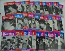 The Beatles : A collection of 37 original 1st issue 1960's Monthly magazines, to include number 1,