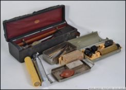 A collection of doctors / medical related items to include blood pressure test, silkworm guts vial,