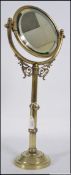 A 19th century Victorian brass telescopic ladies vanity / dressing table mirror,