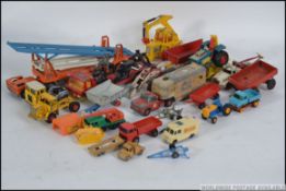 A collection of vintage diecast model cars to include Corgi, Lesney, Matchbox etc.