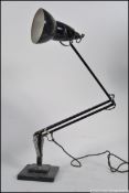 A 1940's Industrial pre-war Herbert Terry anglepoise lamp,
