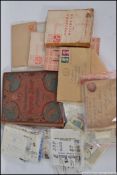 A large collection of stamps , including many in a Rowland Hill Stamp Album ,