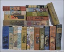 A collection of vintage mid century hardback Boys Own type fictional adventure books by authors