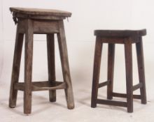 2 Victorian stools,
