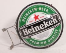 A large Industrial wall mounted shop / bar 1980's external illuminated double sided advertising