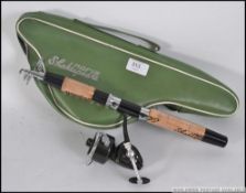 A fabulous 1970's Noris Shakespeare travel fishing rod complete in the original vinyl carry case,