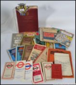 A collection of early to mid 20th century maps to include ordnance survey, Bartholomews,