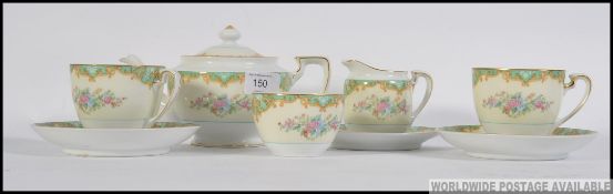 A Noritake Japanese vintage floral posy pattern bone china ware .