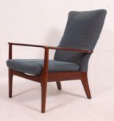 A retro mid century open framed teak Parker Knoll armchair,