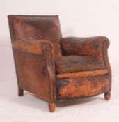 A 1930's Art Deco French club armchair.