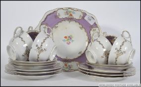 A 20th century vintage chintz china tea service,