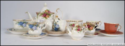 A part service Royal Albert Country Roses tea service, to include trios,