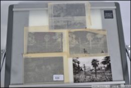 An amazing collection of mid century glass negative photographic plates of postcards for Bristol