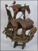 A stunning model of the Spanish 17th century galleon The San Roque which was sank in 1641.