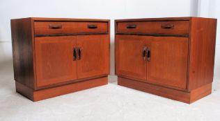 A pair of 1970's teak G-Plan cabinets - sideboards .