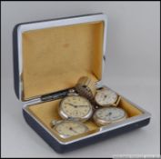 A collection of vintage pocket watches to include Smiths Empire x 2 along with another and a