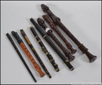 A good group of woodwind musical instruments to include recorders ,