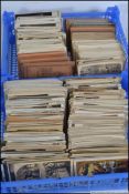 Subject postcards. Large quantity approx 2400 in two trays. Mostly pre WWII, c1920s.